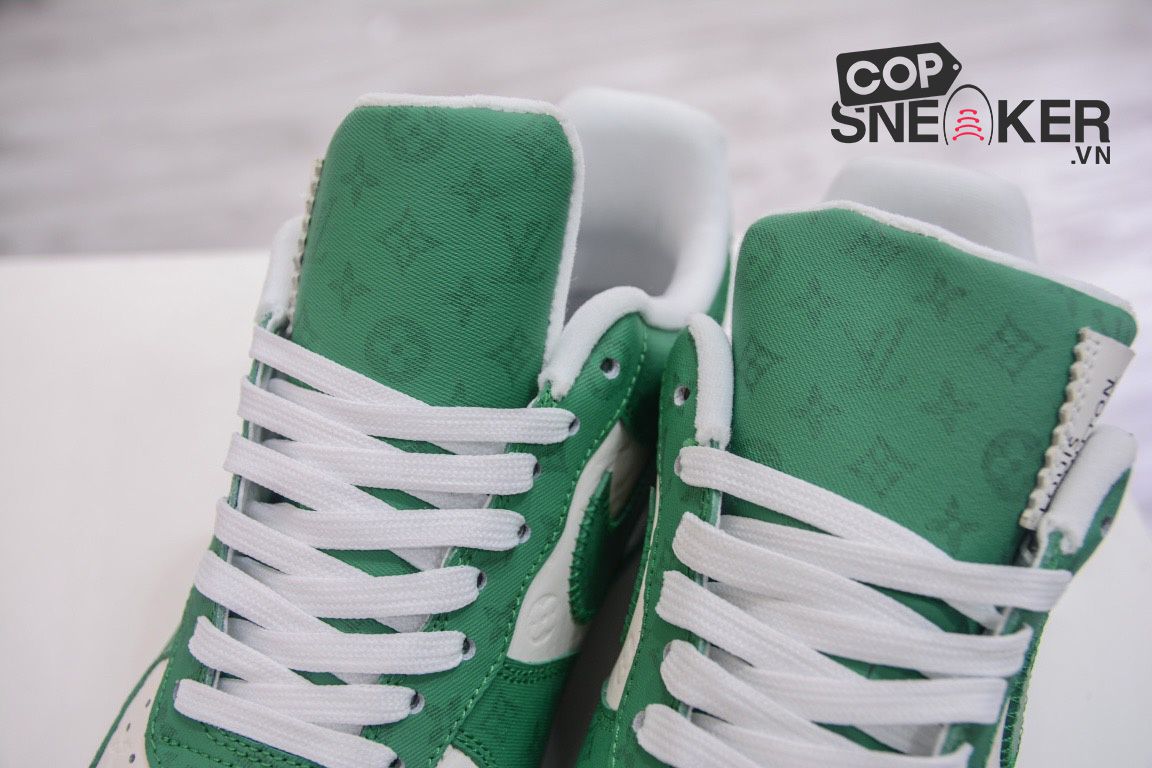 Giày Louis Vuitton x Nike Air Force 1 Low By Virgil Abloh ‘Green’ Like Auth