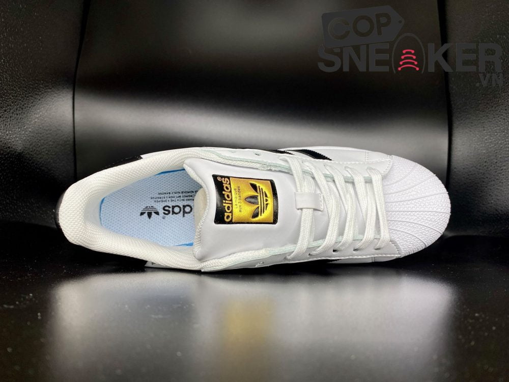 Giày Adidas Sò Superstar trắng sọc đen Rep 1:1