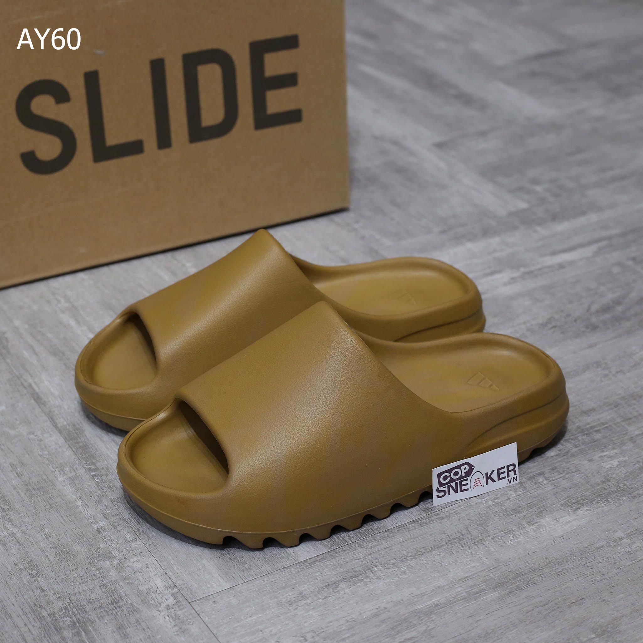 Dép Adidas Yeezy Slides ‘Ochre’ màu Nâu Rep 1:1