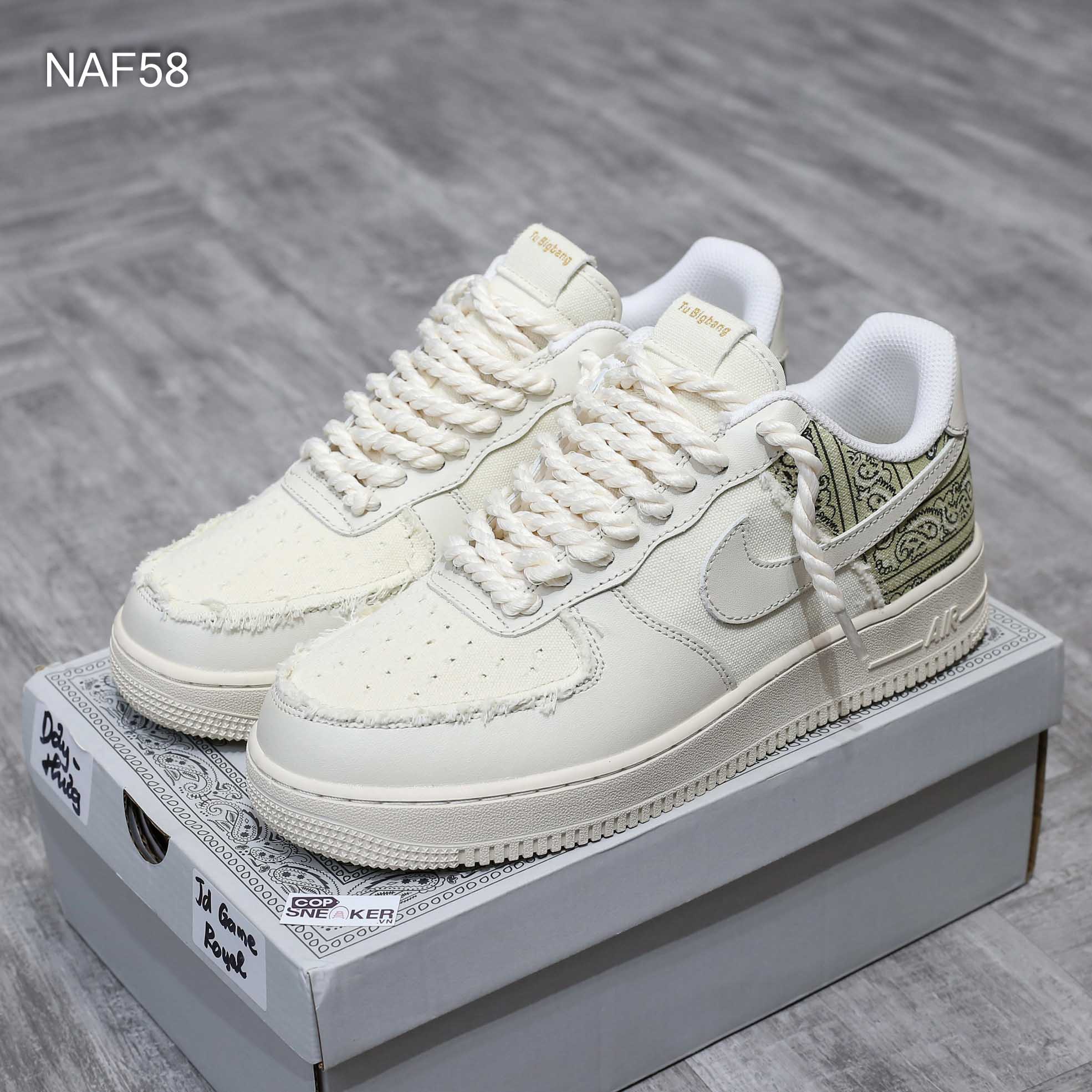 giày nike air force 1 dây thừng