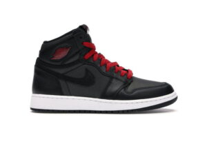 Giày Nike Air Jordan 1 Retro High Black Satin Gym Red