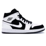 Giày Nike Air Jordan 1 Mid Tuxedo White Black Rep 11