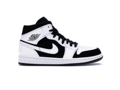 Giày Nike Air Jordan 1 Mid Tuxedo White Black Rep 11