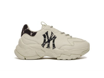 Giày MLB BigBall Chunky Mono Heel New York Yankees Black