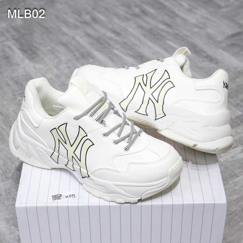 Giày MLB Bigball Chunky A New York Yankees Ivory rep 1:1