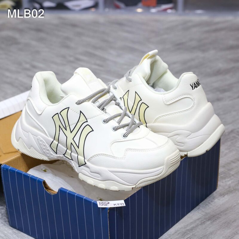 Giày MLB Bigball Chunky A New York Yankees Ivory rep 1:1