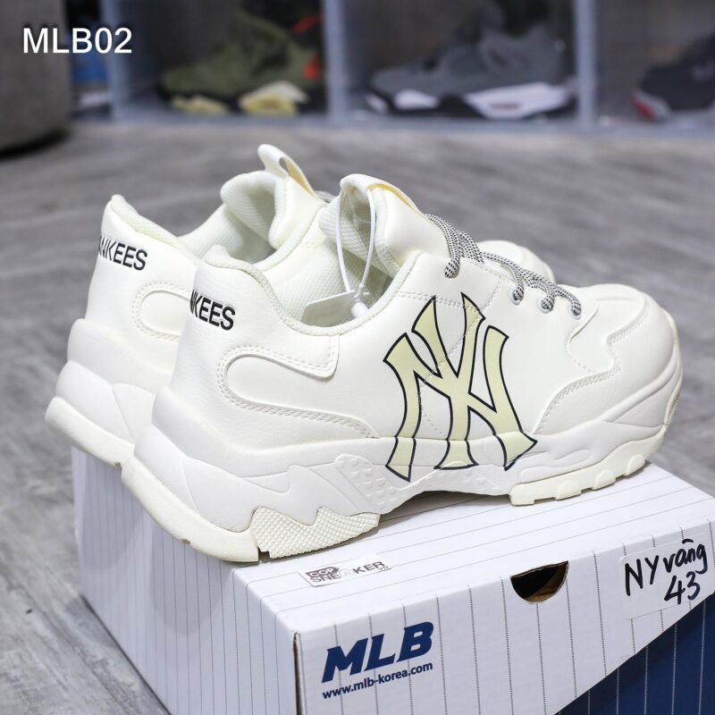 Giày MLB Bigball Chunky A New York Yankees Ivory