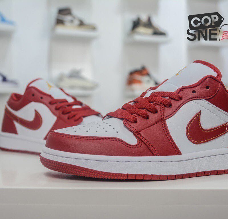 Giày Nike Air Jordan 1 Low ‘Cardinal Red’ đỏ rep 1:1