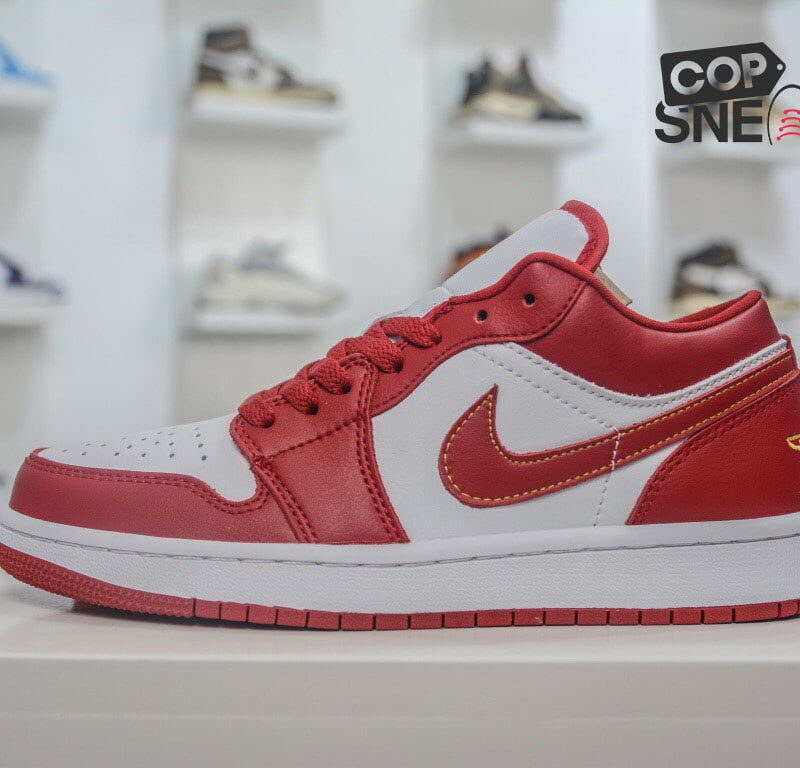 Giày Nike Air Jordan 1 Low ‘Cardinal Red’ đỏ rep 1:1