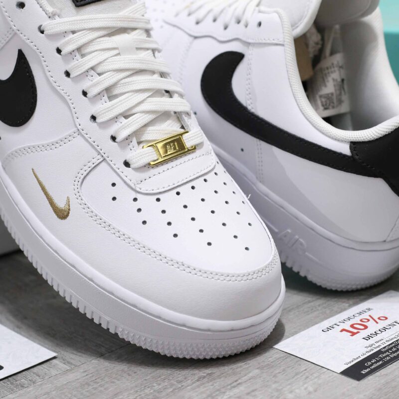 Nike Air Force 1 Low 07 Essential White Black Gold