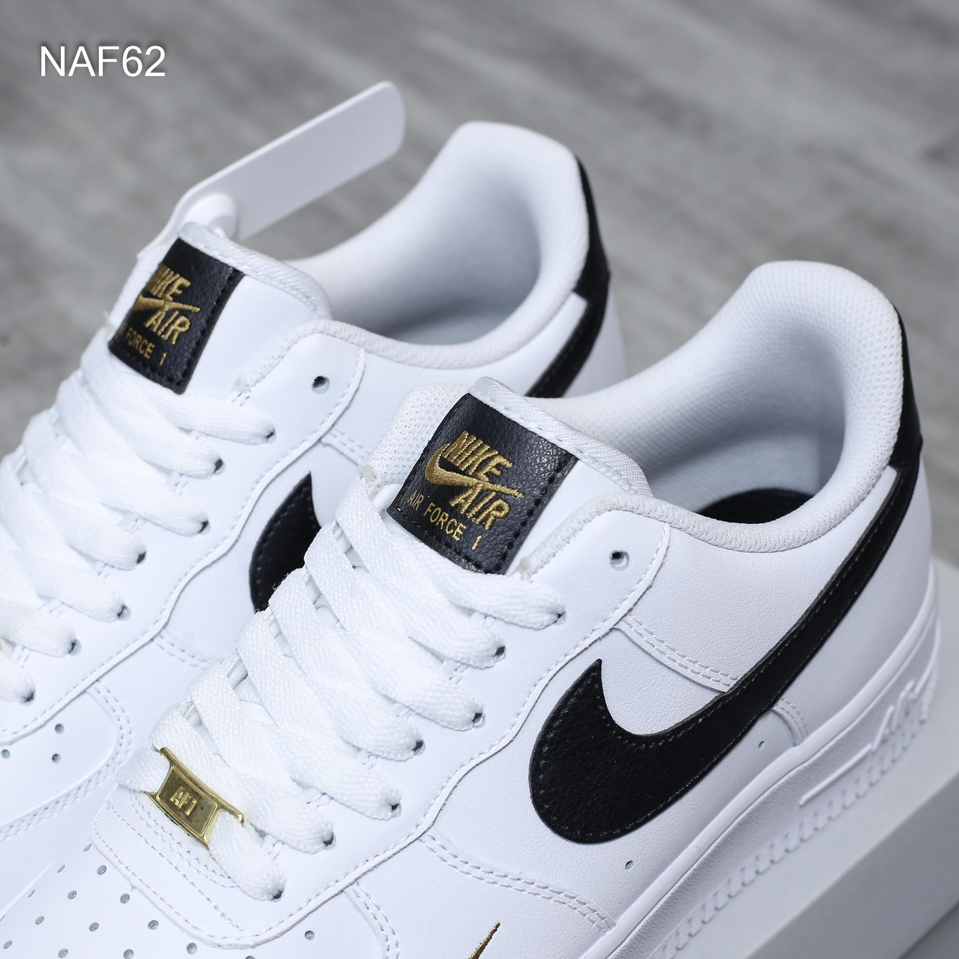 Nike Air Force 1 Low 07 Essential White Black Gold