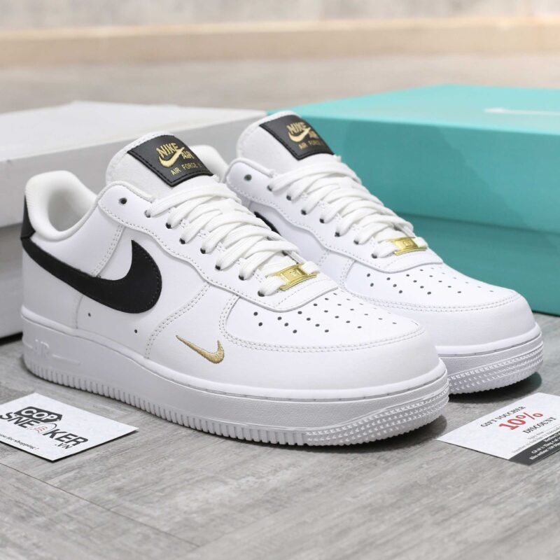 Giày Nike Air Force 1 Low 07 Essential White Black Gold Like Auth