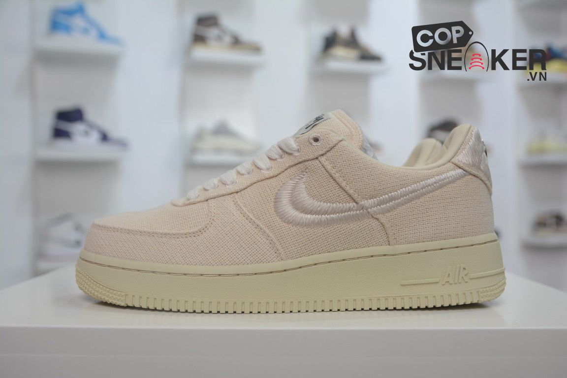 Giày Nike Air Force - Af1 Low Stussy Fossil Like Auth