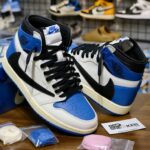 Giày Nike Air Jordan 1 High Travis Scott x Fragment Like Auth