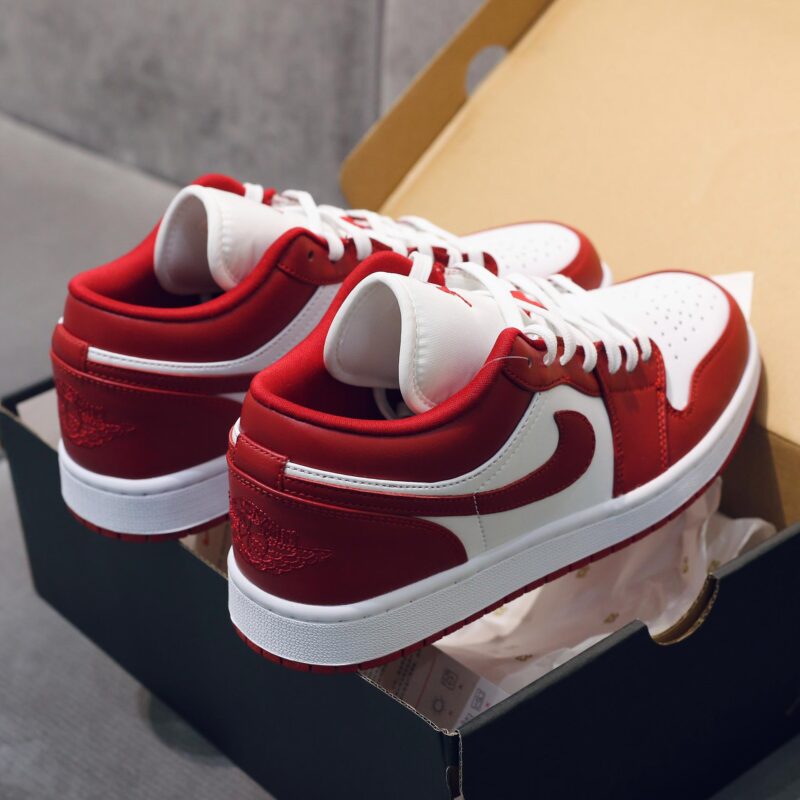 Giày Nike Air Jordan 1 Low Gym Red White Đỏ Trắng Rep 1:1