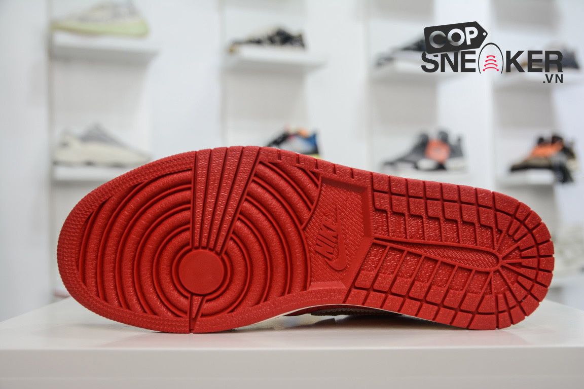 Giày Nike Air Jordan 1 Low Spades Trắng Đỏ