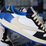Giày Nike Air Jordan 1 Low Travis Scott x Fragment Like Auth