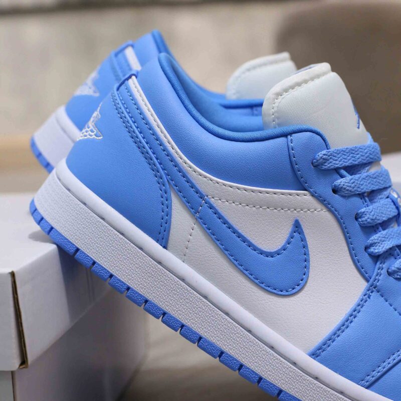 Giày Nike Air Jordan 1 Low UNC Trắng Xanh Rep 1:1