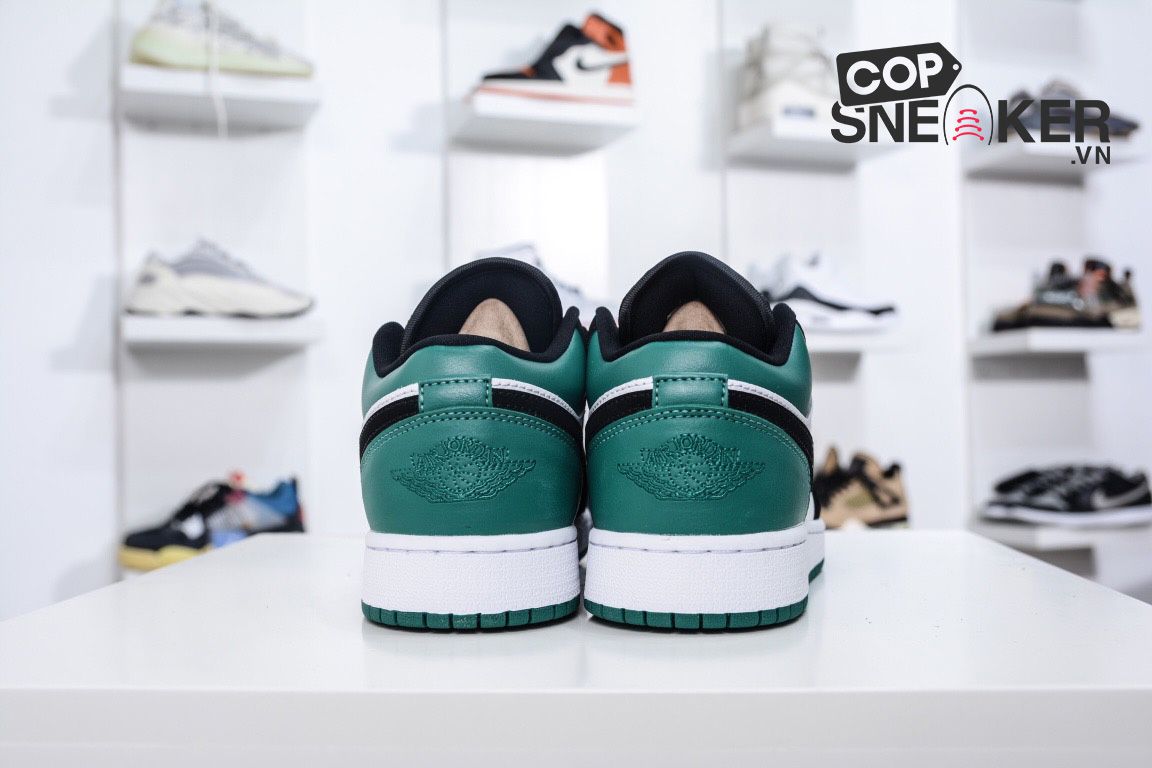 Giày Nike Air Jordan 1 Low White Black Mystic Green Trắng Xanh