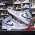 Giày Nike Air Jordan 1 Mid Xám Đen Light Smoke Grey Anthracite 2022