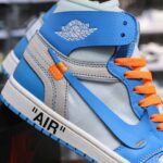 Giày Nike Air Jordan 1 Off White Blue Xanh Like Auth