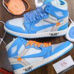 Giày Nike Air Jordan 1 Off White Blue Xanh Like Auth