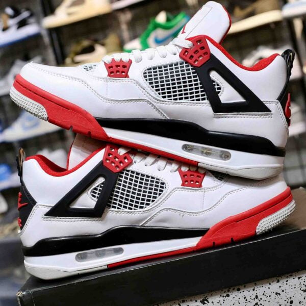Giày Nike Air Jordan 4 Fire Red Đỏ Like Auth