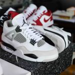 Giày Nike Air Jordan 4 Retro ‘Military Black’ Đen Trằng