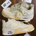 Nike Air Jordan 4 Retro Off-White Sail Like Auth