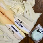 Nike Air Jordan 4 Retro Off-White Sail Like Auth