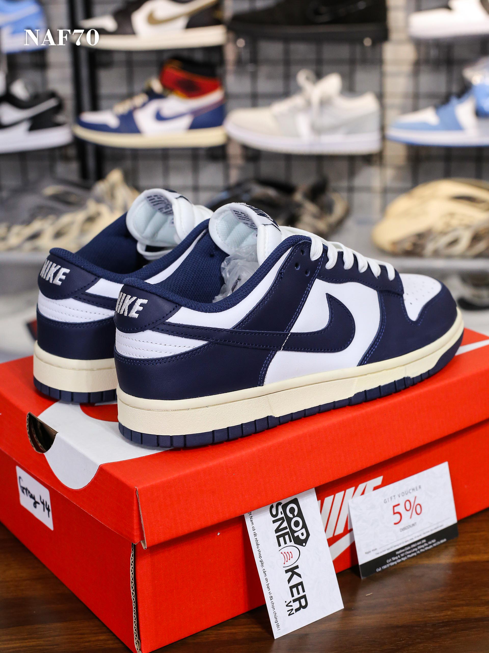 Giày Nike Dunk Low ‘Vintage Xanh Navy’ Like Auth