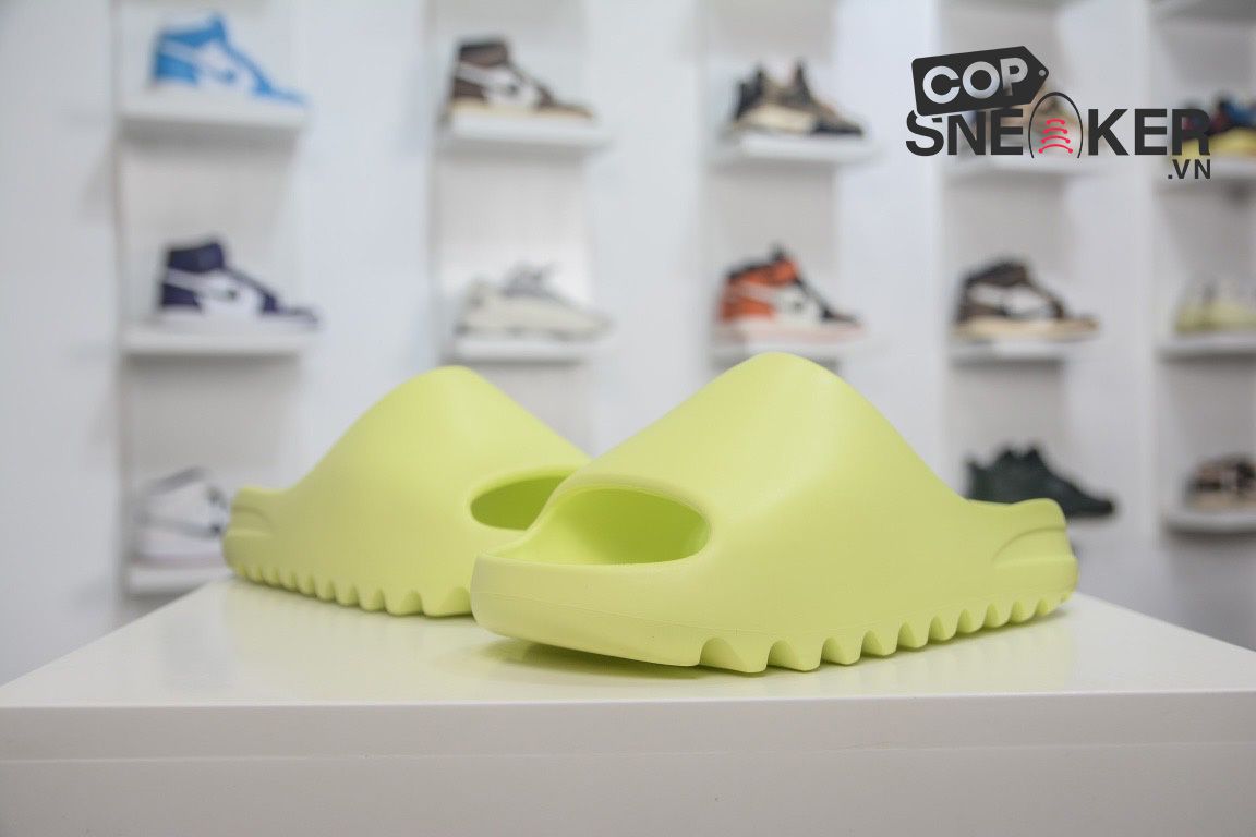 Dép Adidas Yeezy Slide ‘Glow Green’ Xanh Lá Rep 1:1