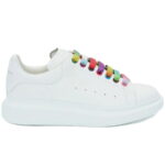 Giày Alexander McQueen Trắng dây Cầu Vồng