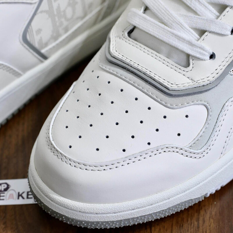 Giày Dior B27 Low white gray họa tiết Dior Oblique Galaxy Leather Xám Trắng Like Auth