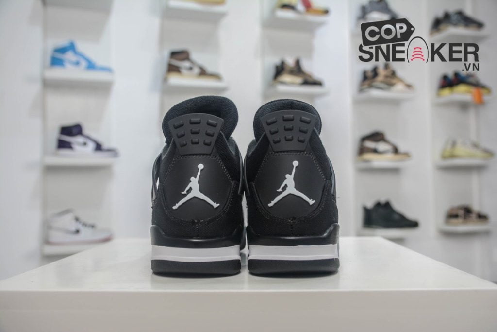 Giày Nike Air Jordan 4 Retro SE 'Black Canvas' Đen Rep 1:1