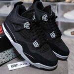Giày Nike Air Jordan 4 Retro SE 'Black Canvas' Đen Rep 1:1