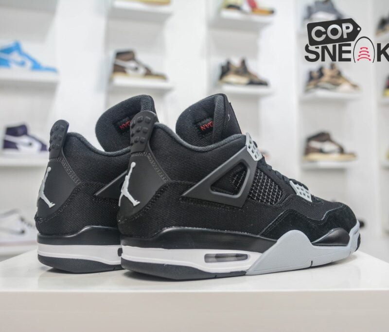 Giày Nike Air Jordan 4 Retro SE 'Black Canvas' Đen Rep 1:1