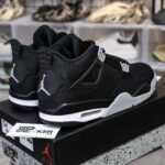Giày Nike Air Jordan 4 Retro SE 'Black Canvas' Đen Rep 1:1
