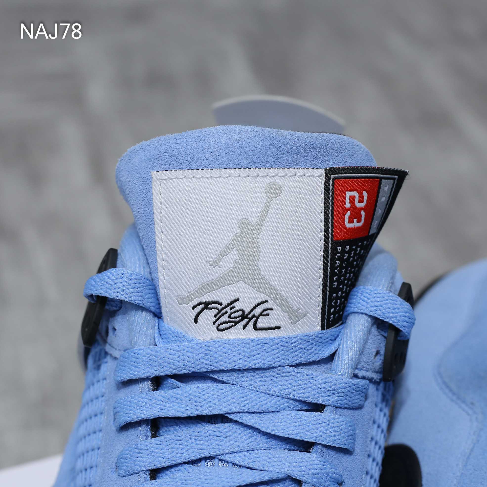 Giày Nike Air Jordan 4 Retro 'University Blue' Xanh Rep 1:1