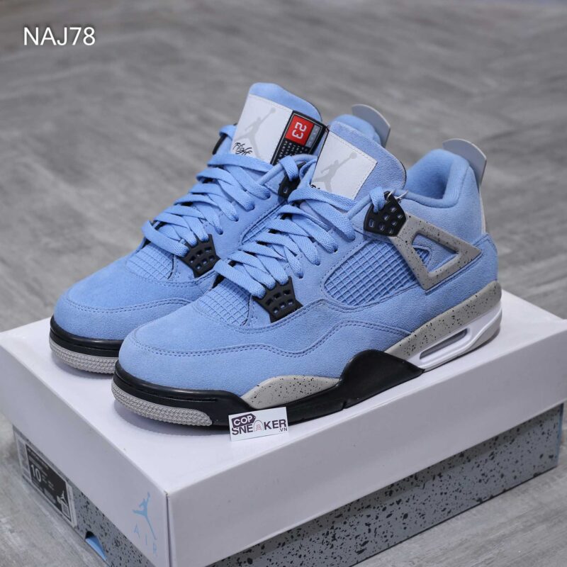 Giày Nike Air Jordan 4 Retro 'University Blue' Xanh Rep 1:1