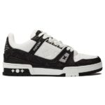 Giày Louis Vuitton LV Trainer Monogram Denim Black Like Auth