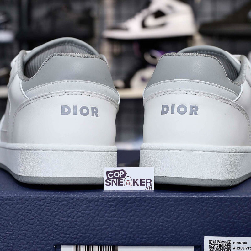 Giày Dior B27 Low White Gray họa tiết Oblique Galaxy Like Auth