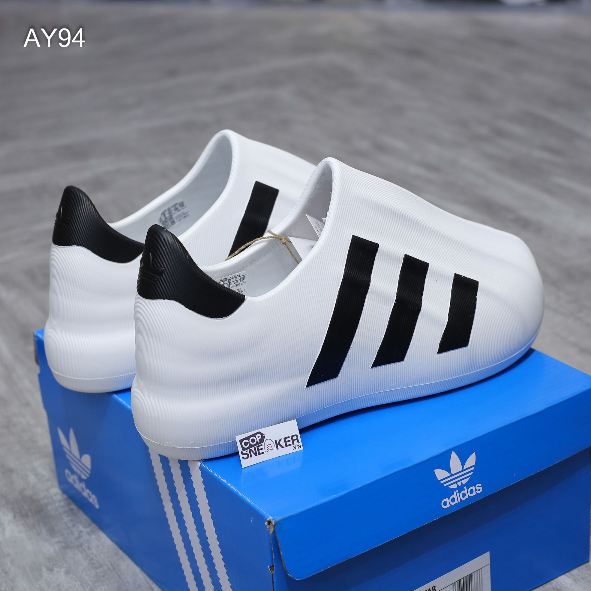 Giày Adidas Superstar Adifom ‘White Black’