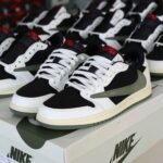 Giày Nike Air Jordan 1 Low Travis Scott ‘Olive’ Like Auth