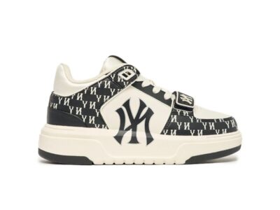 Giày MLB Chunky Liner Mid Classic Monogram New York Yankees Black Like Auth