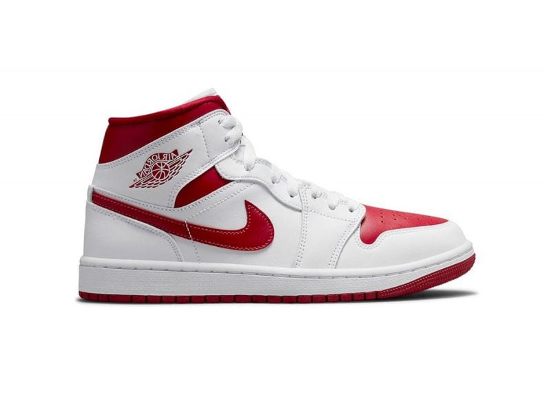 Giày Nike Air Jordan 1 Mid ‘White Gym Red’ Like Auth