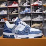 Louis Vuitton LV Trainer Monogram Denim White Blue