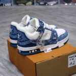 Louis Vuitton LV Trainer Monogram Denim White Blue