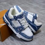 Louis Vuitton LV Trainer Monogram Denim White Blue