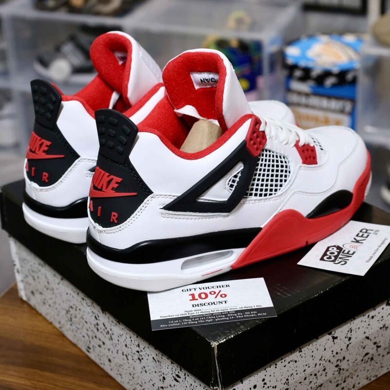 Giày Nike Air Jordan 4 Fire Red Đỏ Like Auth